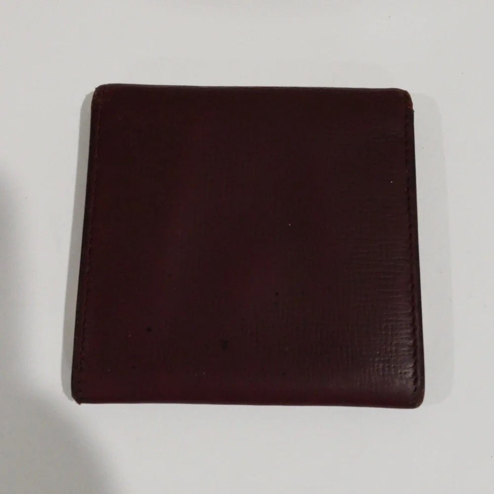 Cartier Brown Leather Coin Pouch – Gold Hardware Luxury Women’s 3.25 x 3.25-inch